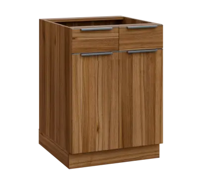 SIS - 6DZ2 spodní skříňka, 2-dveřová, 2-zásuvková, 870x600x600, ořech světlý